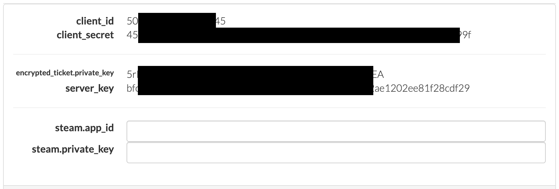 SDK Credentials