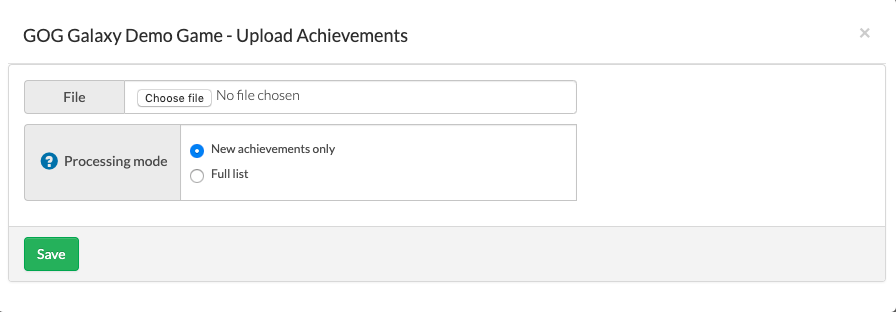 Upload a VDF File with Achievements
